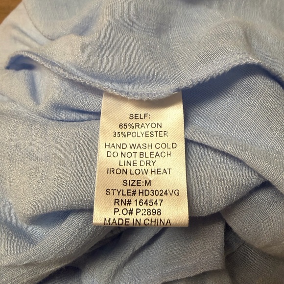 Flawless Shells By The Coast Ruffle Maxi Dress Open Back NWT M Sky Blue Boho - Picture 9 of 9